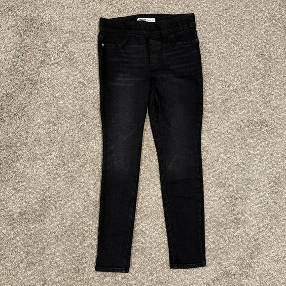 Old Navy Rockstar Super Skinny Jeggings | Mid-Rise | Dark Blue/Black | Size 10 - Picture 1 of 6